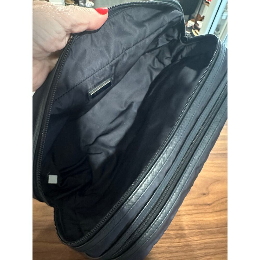 Prada Re-Nylon and Saffiano Leather Travel Pouch - Picture 11 of 15